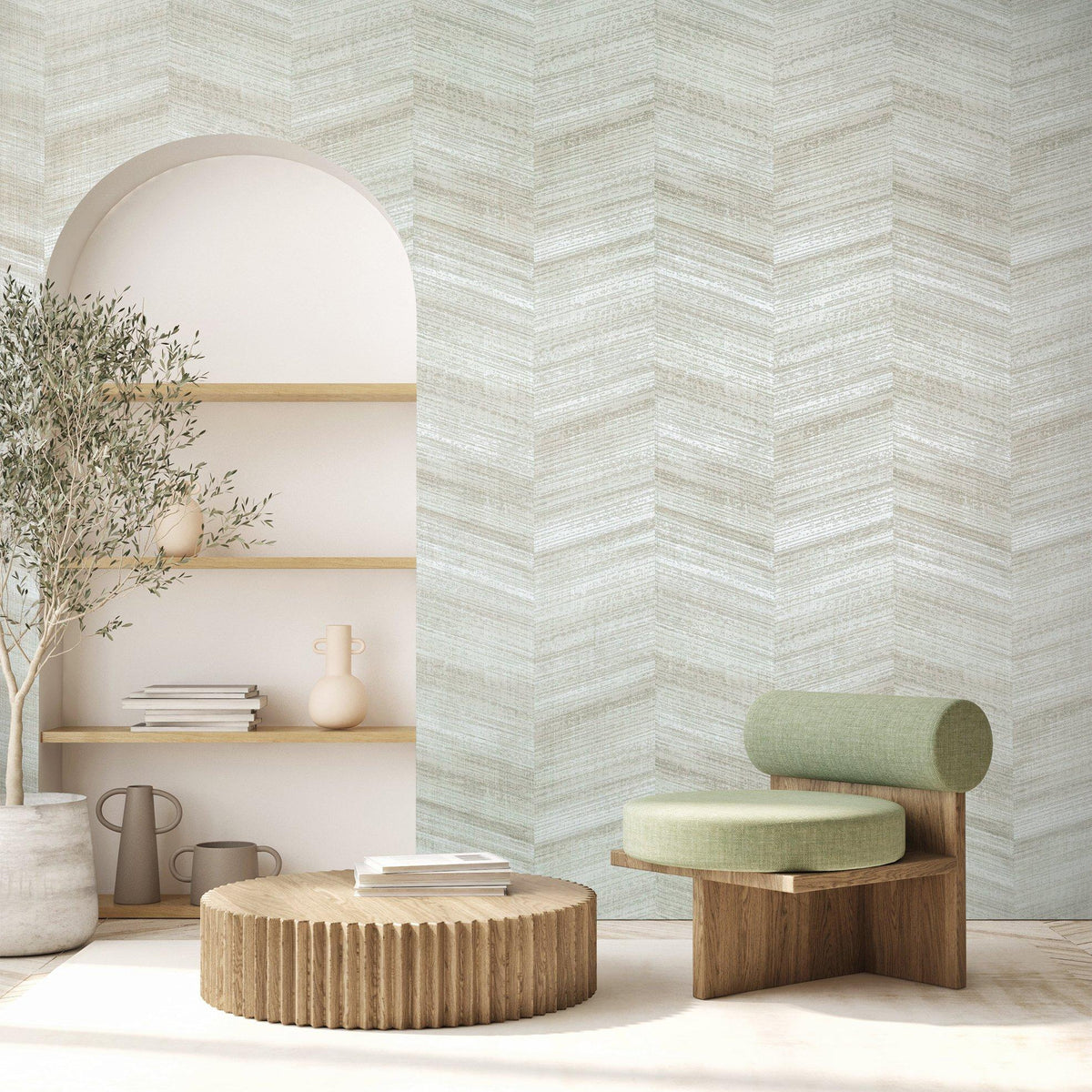 Galerie GH81322-23 Salt Vetro Green Wallpaper GH81322-23 Green Wallpaper
