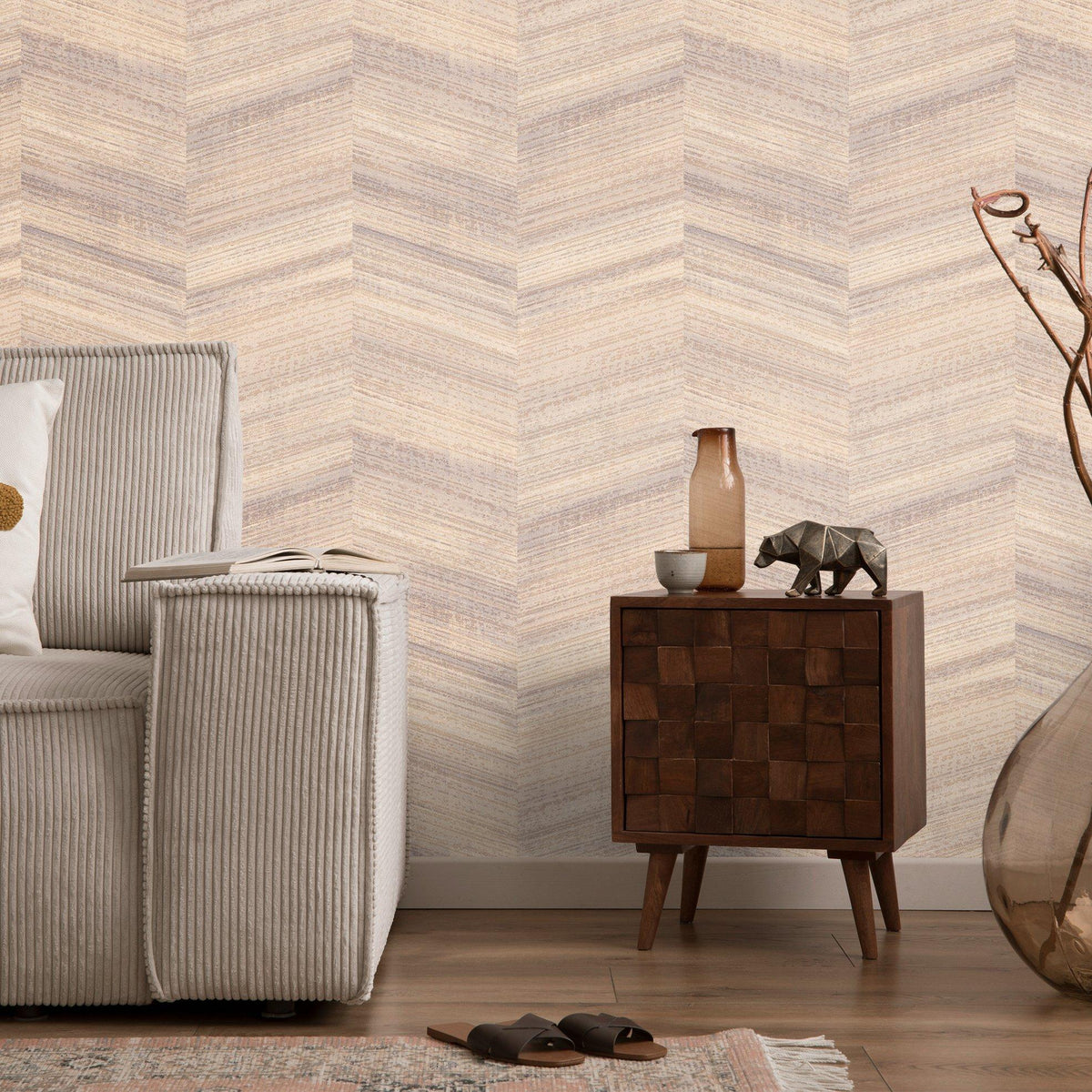 Galerie GH81324-23 Salt Vetro Orange Wallpaper GH81324-23 Orange Wallpaper