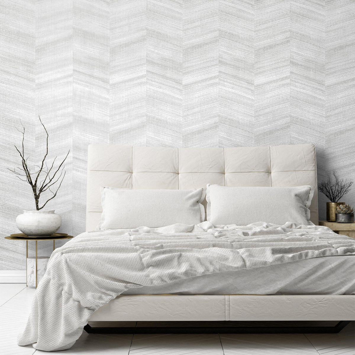 Galerie GH81326-23 Salt Vetro White Wallpaper GH81326-23 White Wallpaper