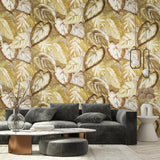 Galerie GH81349-23 Pepper Ficus Yellow Wallpaper GH81349-23 Yellow Wallpaper