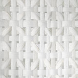 Galerie Octagonal Honeycomb Silver Grey Wallpaper