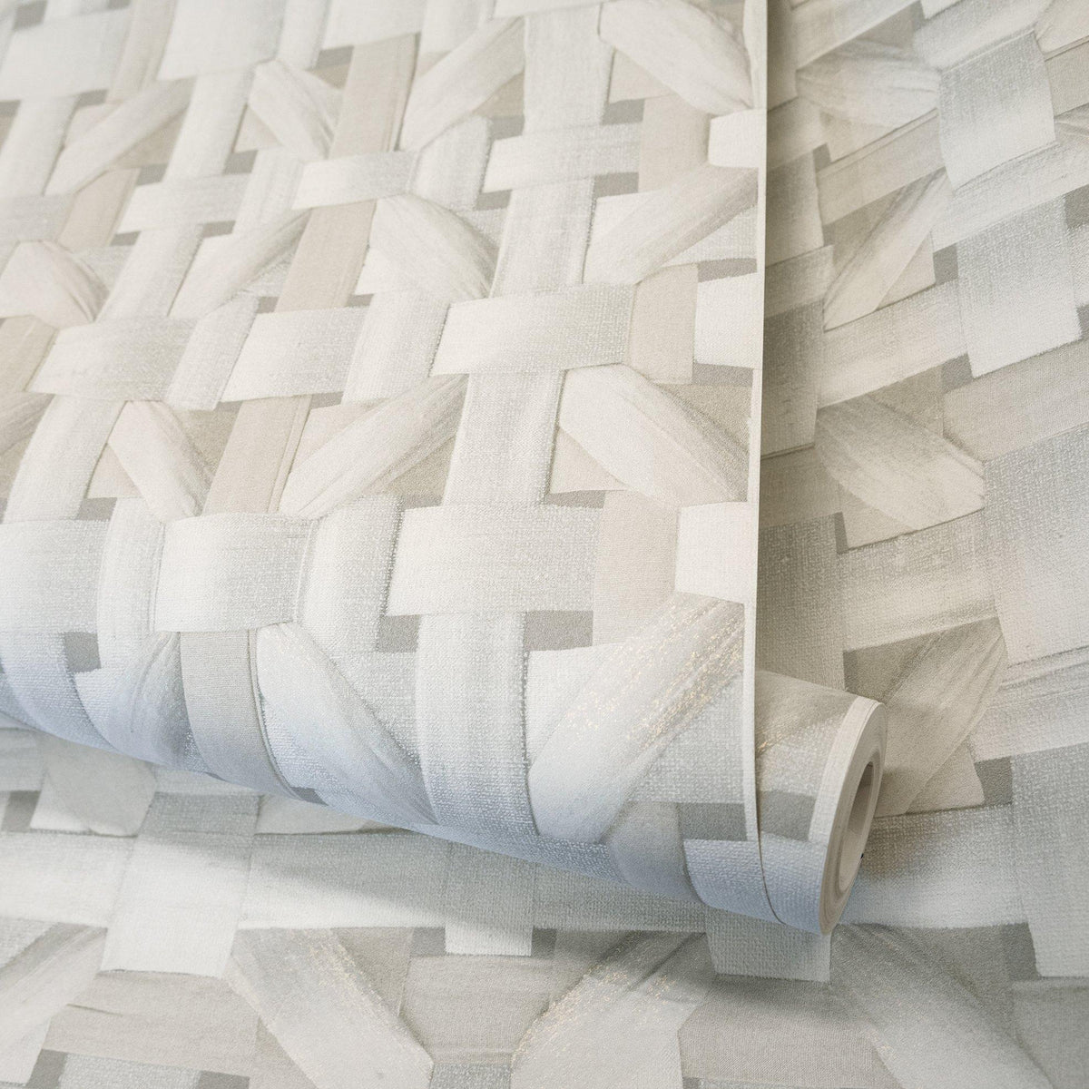 Galerie GH65338-23 Pepper Octagonal Honeycomb Silver Grey Wallpaper GH65338-23 Silver Grey Wallpaper