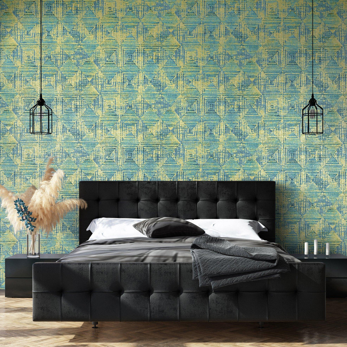 Galerie GH65343-23 Pepper Raffia Green Wallpaper GH65343-23 Green Wallpaper