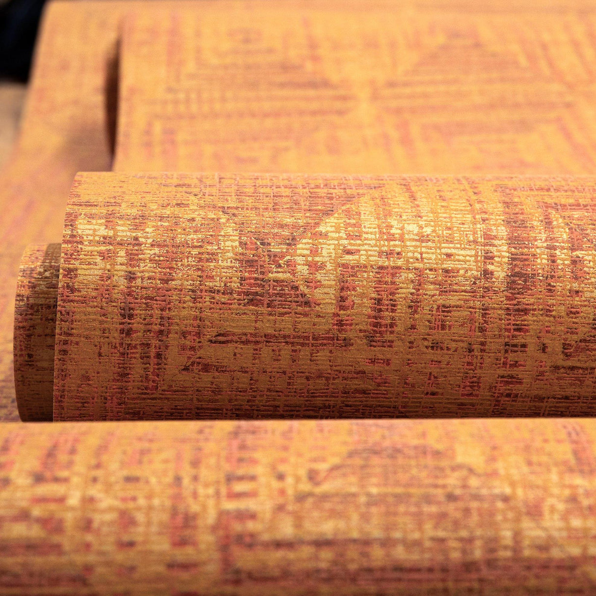 Galerie GH65345-23 Pepper Raffia Orange Wallpaper GH65345-23 Orange Wallpaper