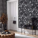 Galerie GH51216-23 Pepper Agate Black Wallpaper GH51216-23 Black Wallpaper