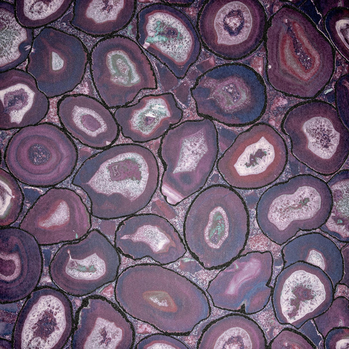 Galerie Agate Purple Lilac Wallpaper