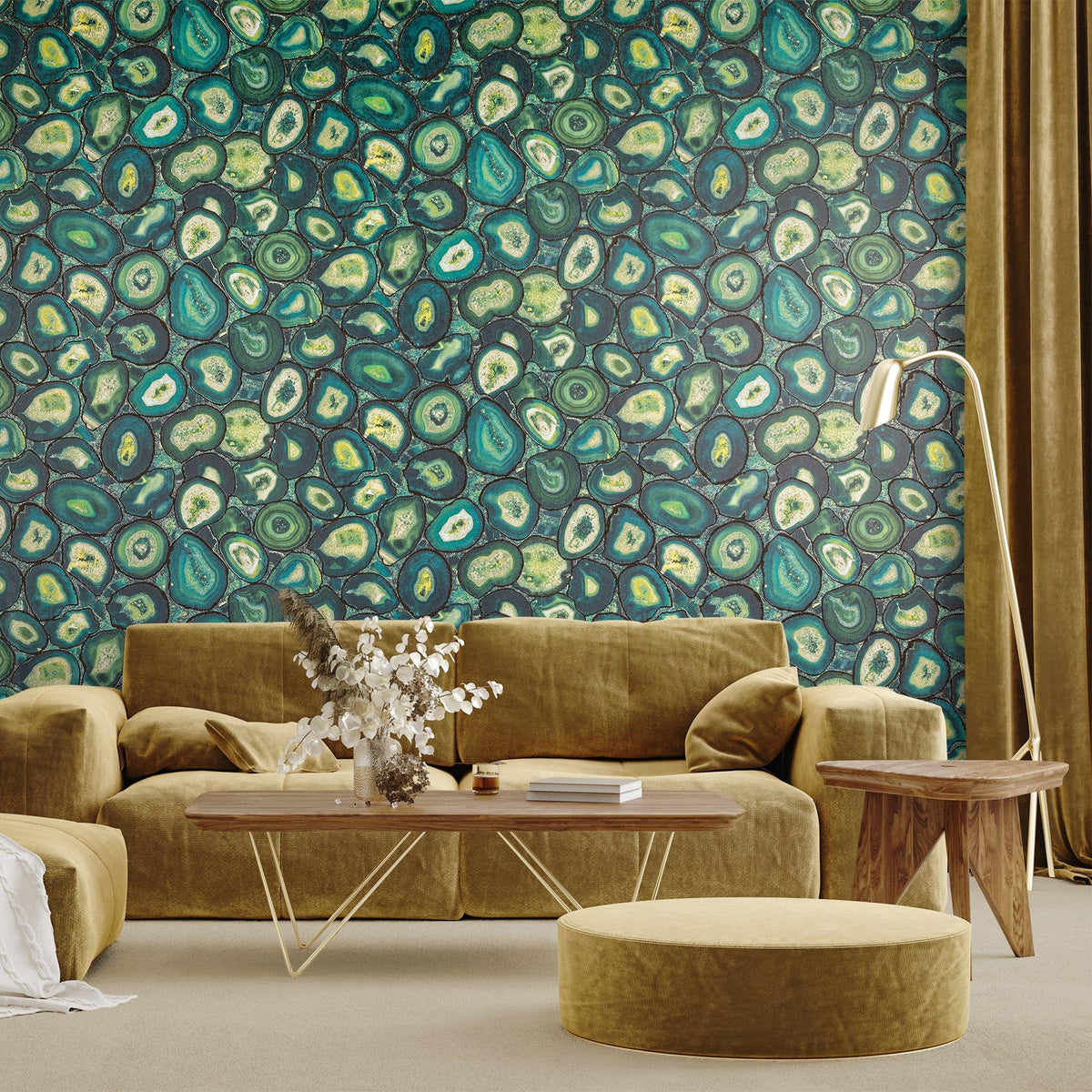 Galerie GH51218-23 Pepper Agate Green Wallpaper GH51218-23 Green Wallpaper