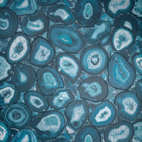 Galerie Agate Blue Wallpaper