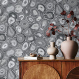 Galerie GH51220-23 Pepper Agate Silver Grey Wallpaper GH51220-23 Silver Grey Wallpaper