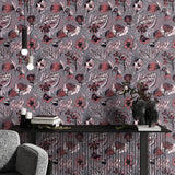 Galerie GH81331-23 Pepper Wild Garden Pink Wallpaper GH81331-23 Pink Wallpaper