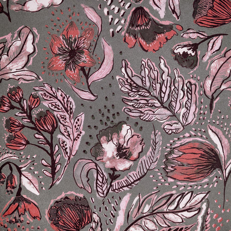 Galerie Wild Garden Pink Wallpaper