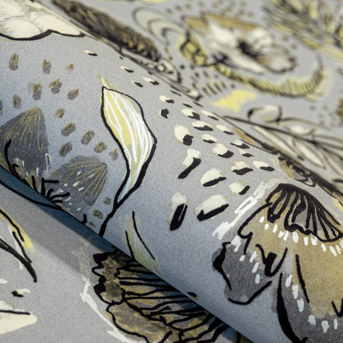 Galerie GH81333-23 Pepper Wild Garden Silver Grey Wallpaper GH81333-23 Silver Grey Wallpaper