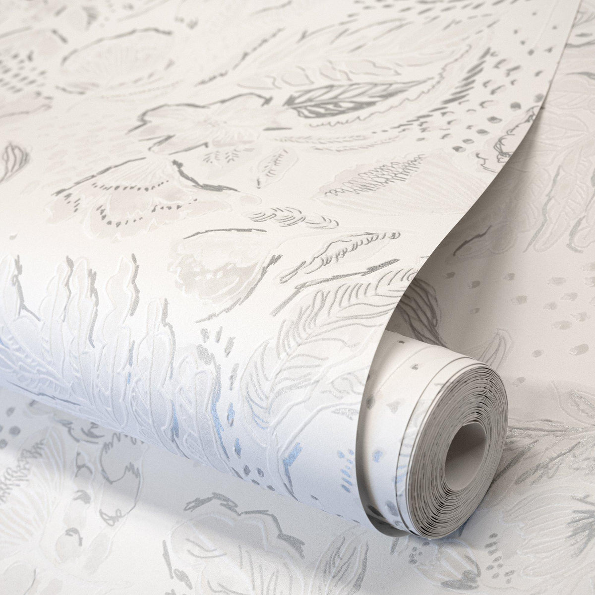 Galerie GH81336-23 Pepper Wild Garden White Wallpaper GH81336-23 White Wallpaper
