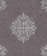 Galerie Damask Silver Grey Wallpaper