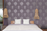 Galerie CM2481 Lustre Damask Silver Grey Wallpaper CM2481 Silver Grey Wallpaper