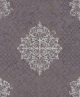 Galerie Damask Silver Grey Wallpaper