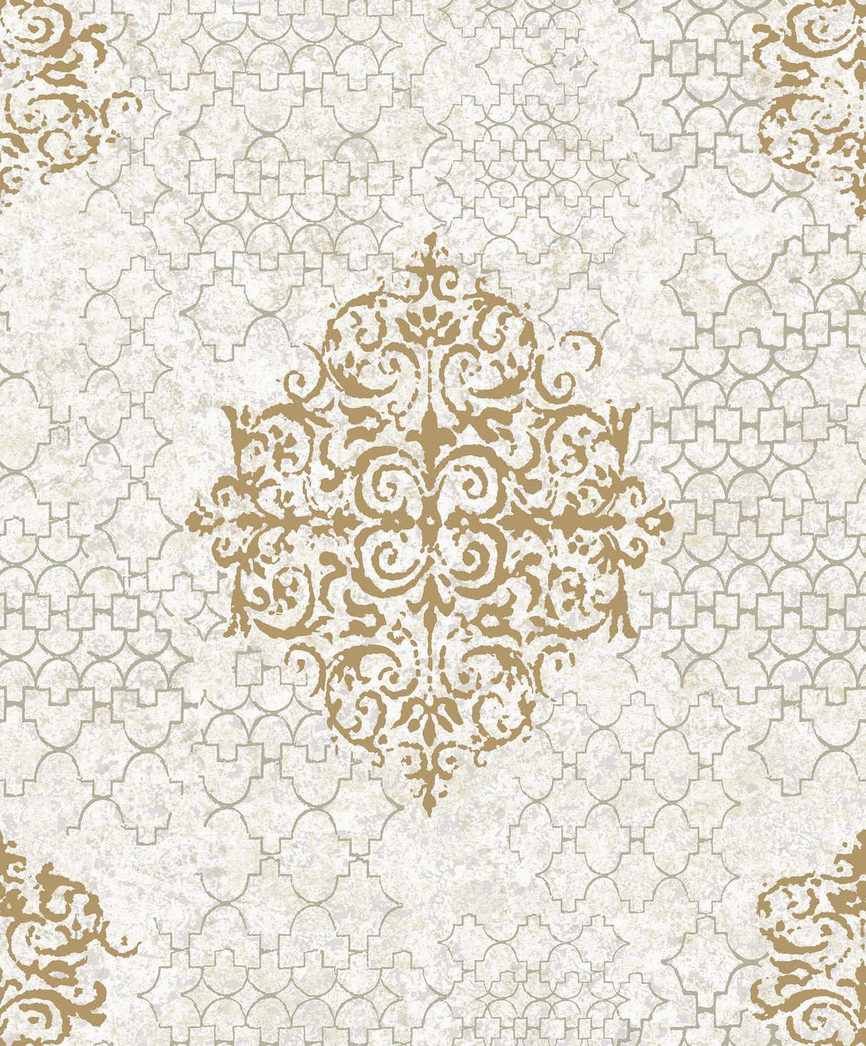 Galerie Damask Rose Gold Wallpaper