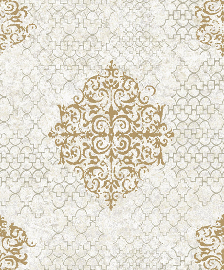 Galerie Damask Rose Gold Wallpaper