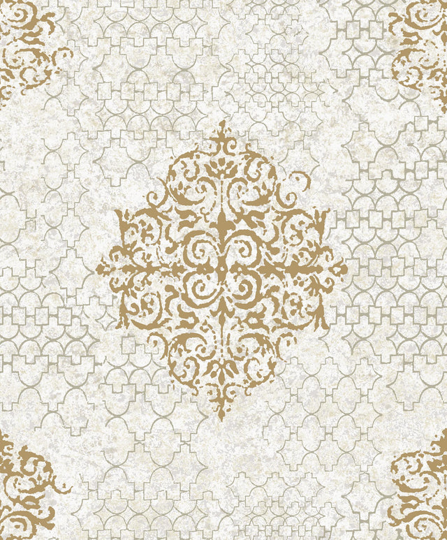 Galerie Damask Rose Gold Wallpaper