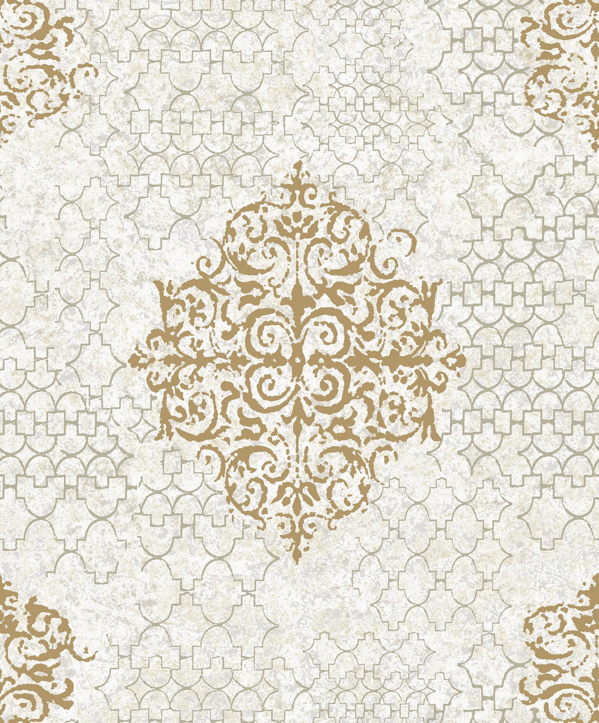 Galerie Damask Rose Gold Wallpaper