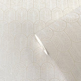 Galerie F-VL6001 Lustre Geo Arch Cream Wallpaper F-VL6001 Cream Wallpaper