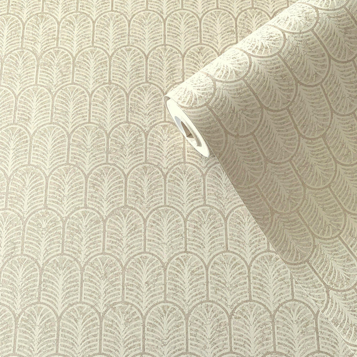 Galerie F-VL6002 Lustre Geo Arch Bronze Brown Wallpaper F-VL6002 Bronze Brown Wallpaper