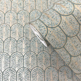 Galerie F-VL6005 Lustre Geo Arch Gold Wallpaper F-VL6005 Gold Wallpaper