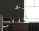 Galerie F-SR7008 Lustre Weave Black Wallpaper F-SR7008 Black Wallpaper