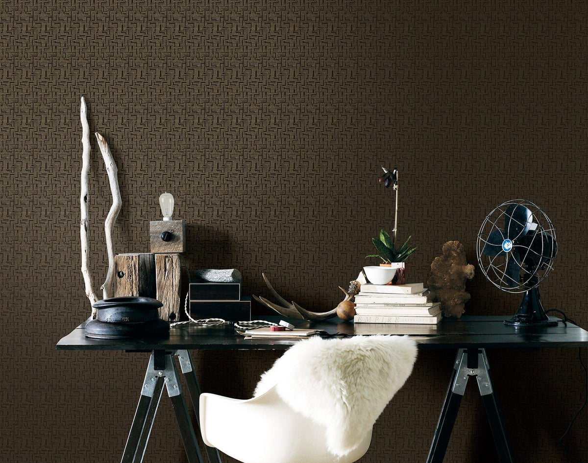 Galerie L-BD2007 Boutique Geometric Bronze Brown Wallpaper L-BD2007 Bronze Brown Wallpaper