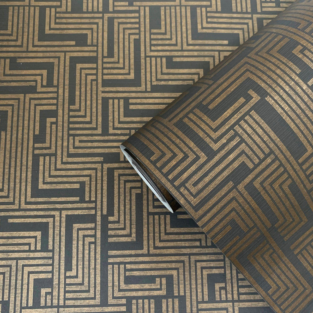 Galerie L-BD2007 Boutique Geometric Bronze Brown Wallpaper L-BD2007 Bronze Brown Wallpaper