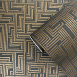 Galerie L-BD2007 Boutique Geometric Bronze Brown Wallpaper L-BD2007 Bronze Brown Wallpaper