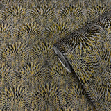 Galerie F-AF7004 Boutique Fan Gold Wallpaper F-AF7004 Gold Wallpaper