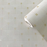 Galerie F-PL3001 Boutique Geo Key Cream Wallpaper F-PL3001 Cream Wallpaper