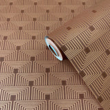 Galerie F-PL3007 Boutique Geo Key Orange Wallpaper F-PL3007 Orange Wallpaper