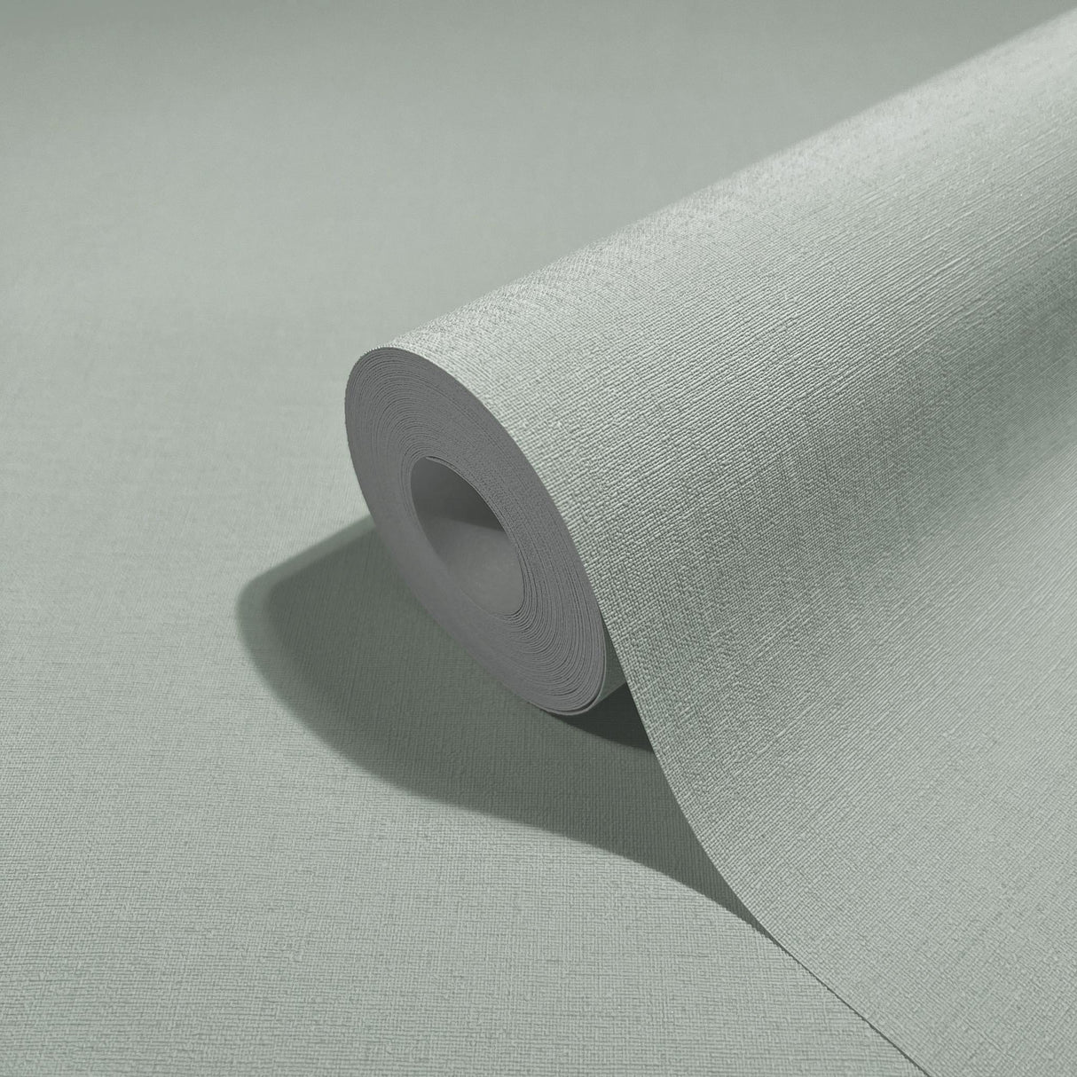 Galerie Fabric Effect Green Wallpaper