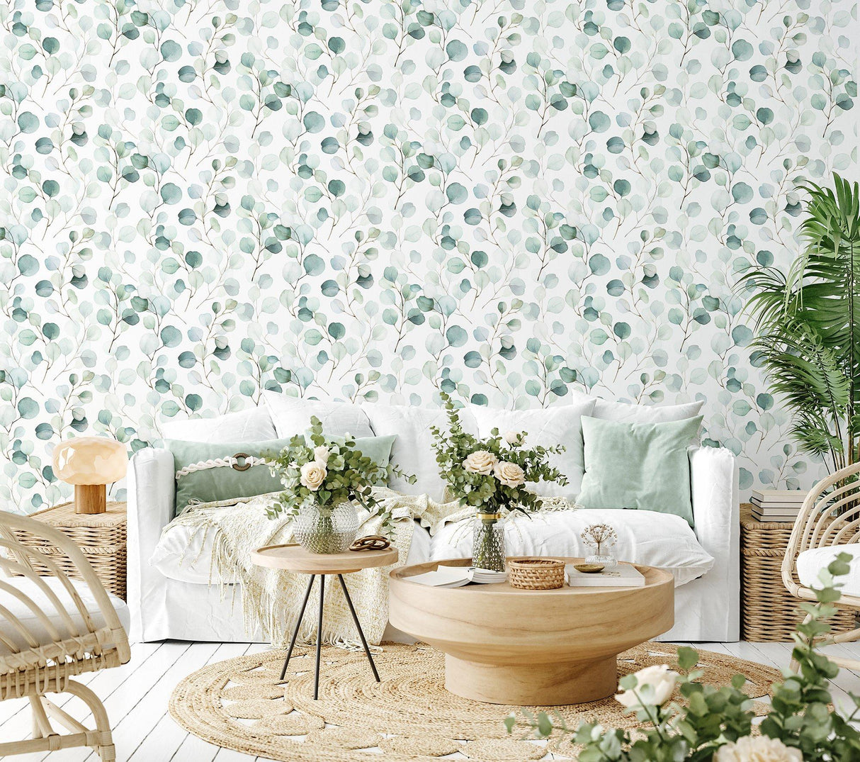Galerie 47420 Flora Eucalyptus Green Wallpaper 47420 Green Wallpaper
