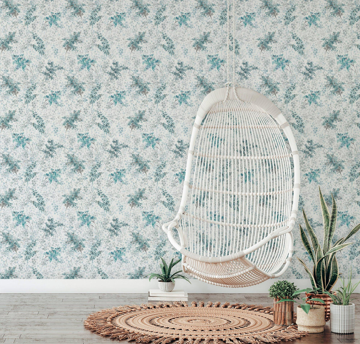 Galerie 47451 Flora Soft Foliage Green Wallpaper 47451 Green Wallpaper