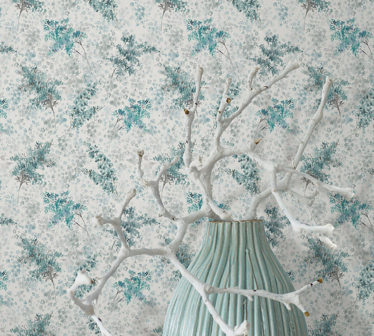 Galerie 47451 Flora Soft Foliage Green Wallpaper 47451 Green Wallpaper