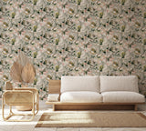 Galerie 47464 Flora Cherry Blossom Green Wallpaper 47464 Green Wallpaper