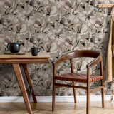 Galerie 47466 Flora Cherry Blossom Silver Grey Wallpaper 47466 Silver Grey Wallpaper