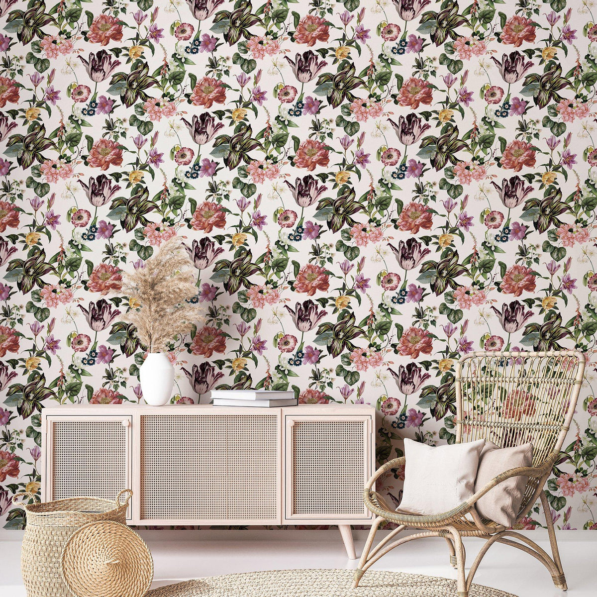 Galerie 47458 Flora Floral Rhapsody Multi-coloured Wallpaper 47458 Multi-coloured Wallpaper