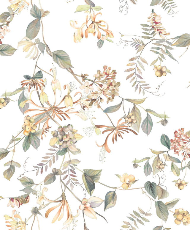 Galerie Summer Bouquet Beige Wallpaper