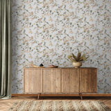 Galerie 47455 Flora Summer Bouquet Beige Wallpaper 47455 Beige Wallpaper