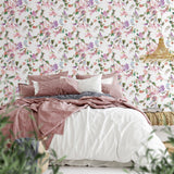 Galerie 47456 Flora Summer Bouquet Purple Lilac Wallpaper 47456 Purple Lilac Wallpaper