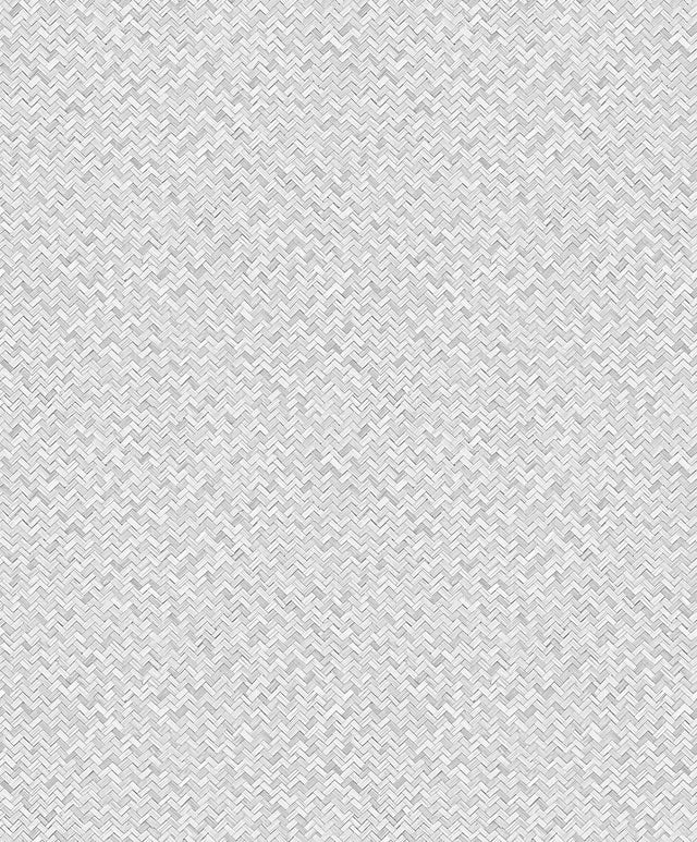 Galerie Herringbone Weave Silver Grey Wallpaper