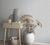 Galerie 47483 Flora Rope Weave Silver Grey Wallpaper 47483 Silver Grey Wallpaper