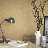 Galerie Wicker Texture Bronze Brown Wallpaper