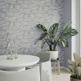 Galerie 34536 Kumano Flow Silver Grey Wallpaper 34536 Silver Grey Wallpaper