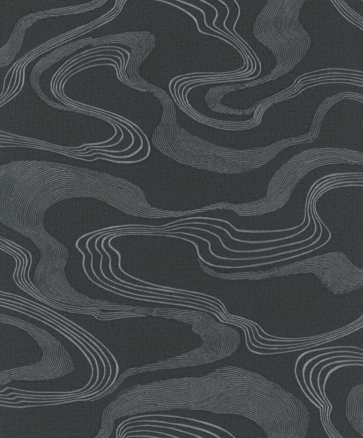 Galerie Flow Black Wallpaper
