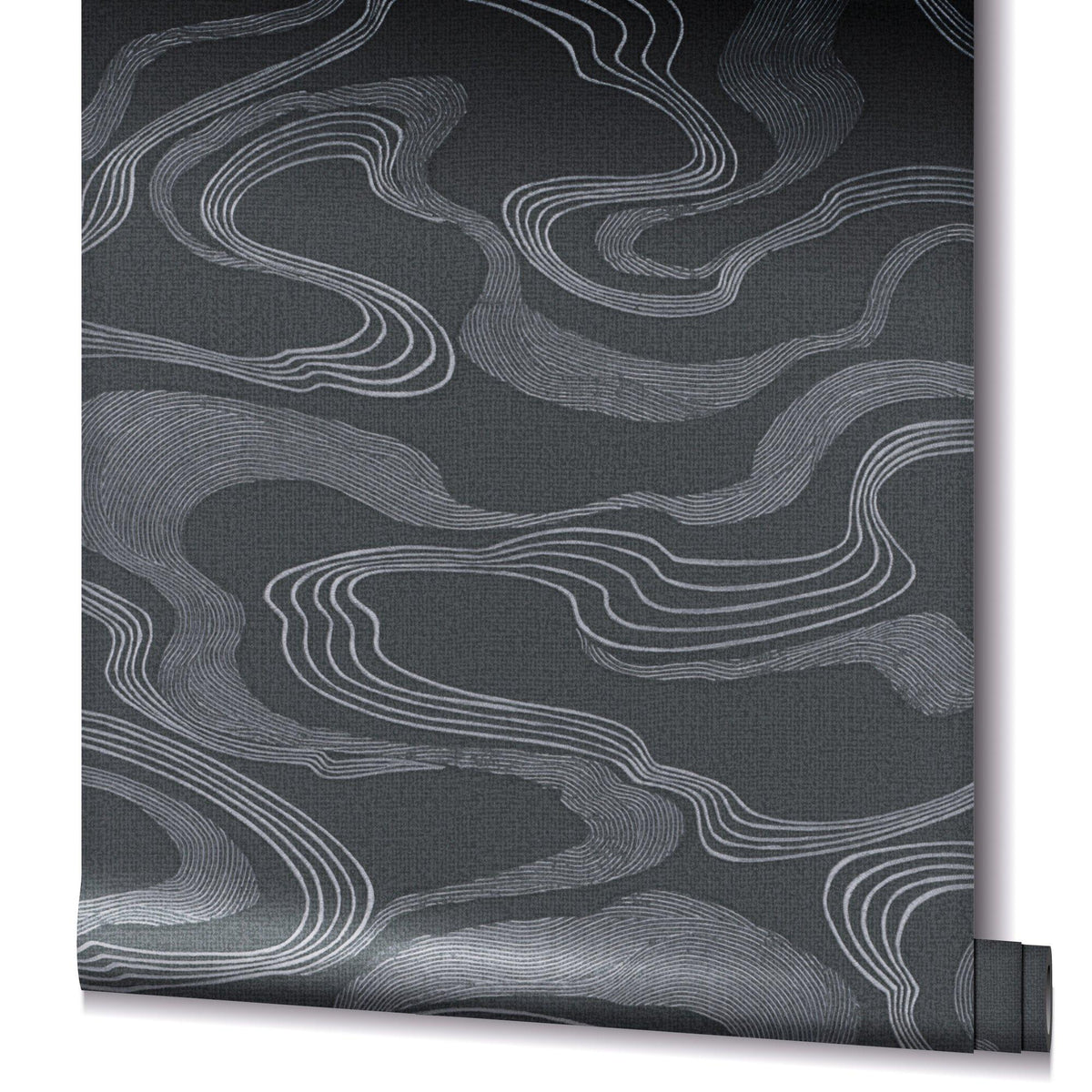 Galerie 34537 Kumano Flow Black Wallpaper 34537 Black Wallpaper